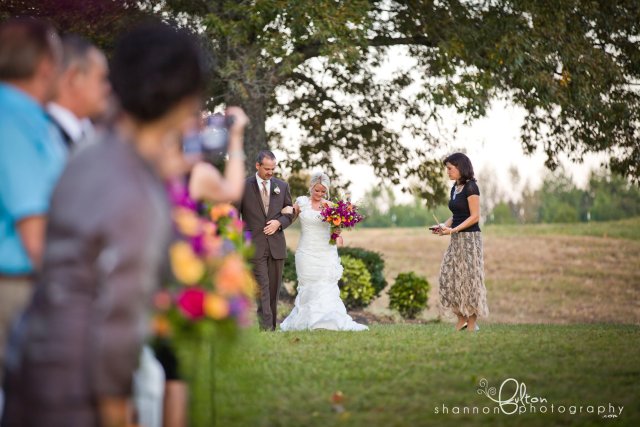 bride and dad, outdoor ceremony, nashville vendor, reagan tn